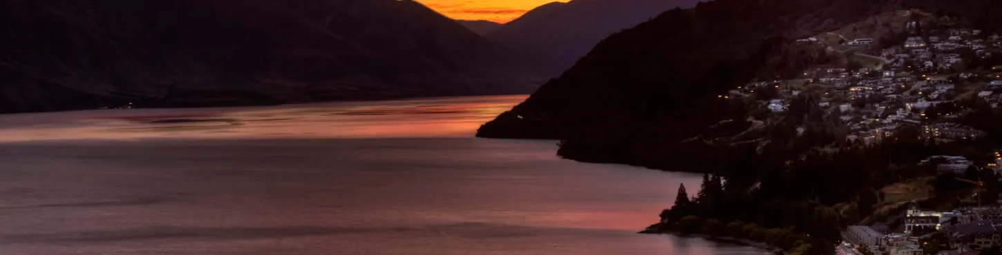 Queenstown New Zealand Sunset